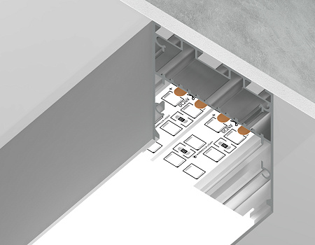 Профиль для ленты до 33мм 42*45мм ILLUMINATION GP3050AL