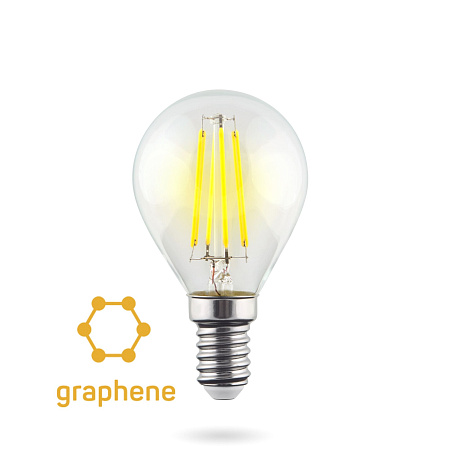 Филаментная лампа Voltega Globe E14 9W 2800K Graphene 7136