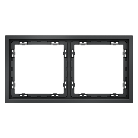 Рамка пластиковая VOLTUM S70 на 2 поста, (графит) VLS100207 Рамка пластиковая VOLTUM S70 на 2 поста, (графит) VLS100207