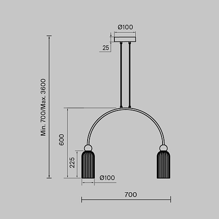 Люстра подвесная Maytoni Antic MOD302PL-02CG Люстра подвесная Maytoni Antic MOD302PL-02CG
