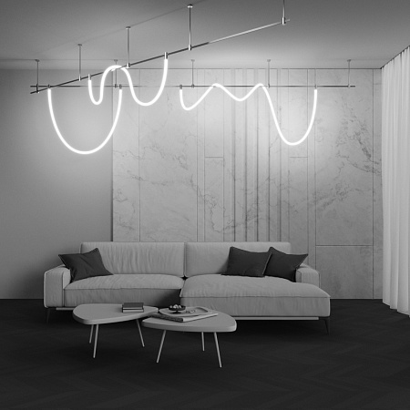 Трековый однофазный магнитный светодиодный светильник Maytoni Flarity Tau TR154-1-27W4K-PT Трековый однофазный магнитный светодиодный светильник Maytoni Flarity Tau TR154-1-27W4K-PT