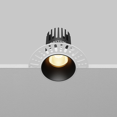 Светильник встраиваемый светодиодный Maytoni Dip DL119-10W-2.7K-TRS-B