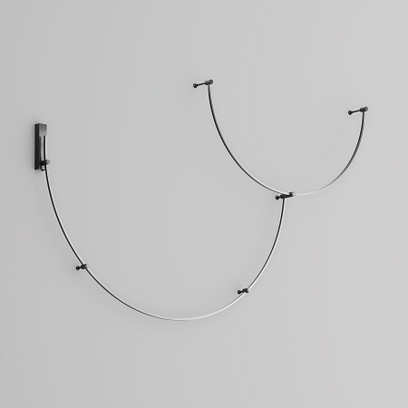 Шинопровод однофазный накладной/подвесной Maytoni Flarity TRX154-2SR-D1800-B