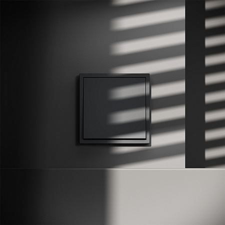 Перекрестный переключатель встраиваемый VOLTUM S70 одноклавишный (графит) VLS010507