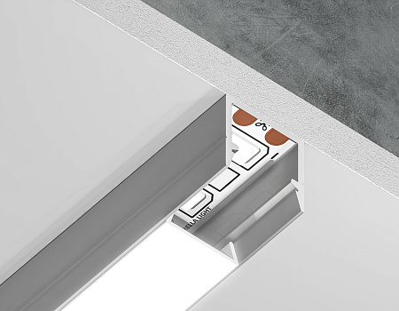 Профиль алюминиевый накладной 10*10 Illumination GP1650AL Профиль алюминиевый накладной 10*10 Illumination GP1650AL
