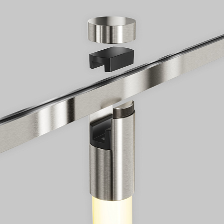 Трековый однофазный магнитный светодиодный светильник Maytoni Flarity Tau TR154-1-27W3K-PT