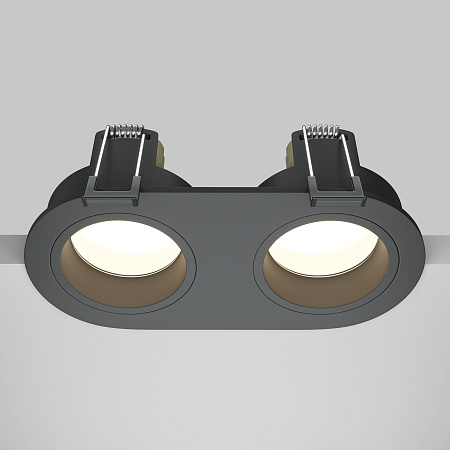 Светильник встраиваемый Maytoni Share DL126-02-GU10-B