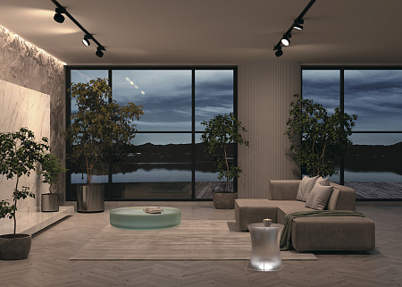 Трековый светильник для однофазного шинопровода Maytoni Unity Onda TR007-1-18W3K-B4K