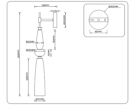 Светильник настенный High light LH75369 Светильник настенный High light LH75369