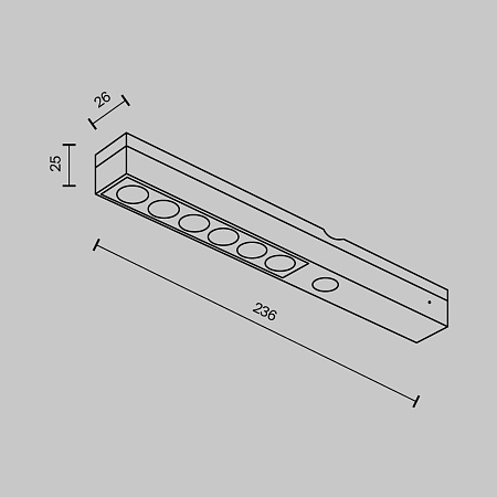 Линейный светильник светодиодный Maytoni PCWD C120-12W-B