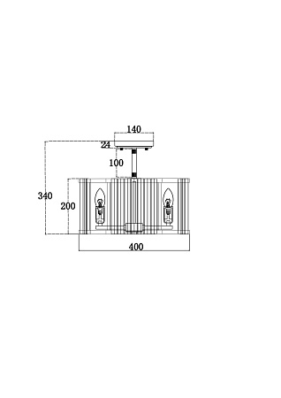Люстра на штанге Maytoni Solar MOD087CL-04G