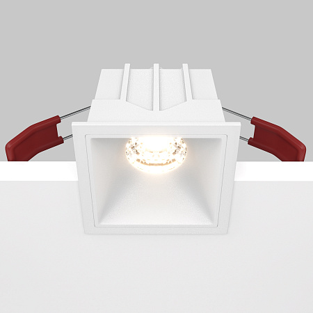 Модульный встраиваемый светодиодный светильник диммируемый Maytoni Alfa LED DL043-01-10W3K-D-SQ-W