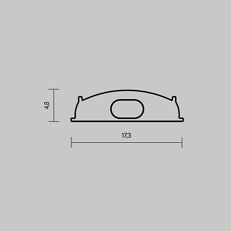 Комплект заглушек (для профиля 18×06) 2 шт., Maytoni ALM-1806-EC 642075