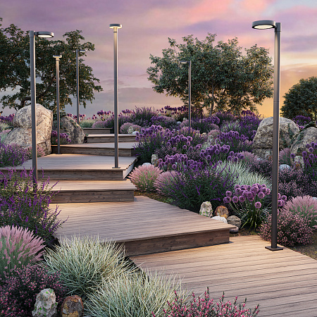 Уличный ландшафтный светодиодный светильник Maytoni Dion O472H-L50GF3K