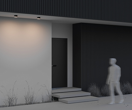 Уличный потолочный светодиодный светильник Maytoni Zon IP O430CL-L15B3K