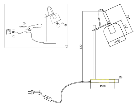 Настольная лампа Traditional TR97129