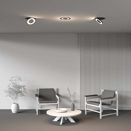 Светильник встраиваемый светодиодный Maytoni Vector DL102-12W3K-B