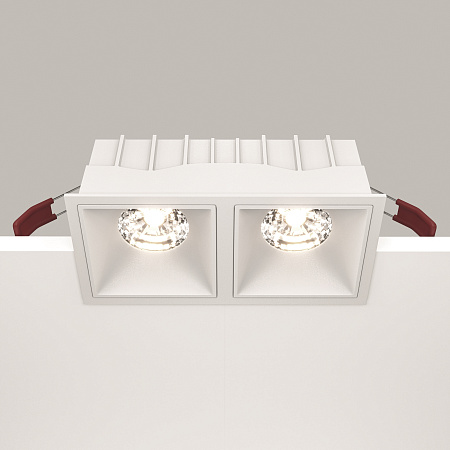 Светильник встраиваемый светодиодный Maytoni Alfa LED DL043-02-15W4K-SQ-W