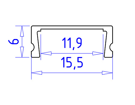 Накладной профиль для светодиодной ленты ILLUMINATION GP1700WH