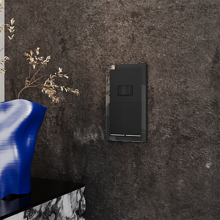 Датчик движения встраиваемый VOLTUM S70, (черный матовый) VLS070508