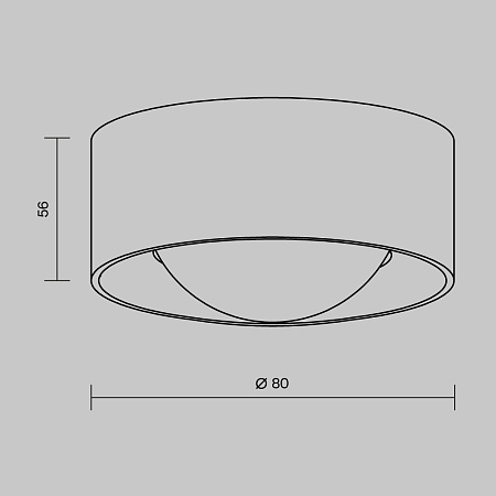 Уличный потолочный светодиодный светильник Maytoni Lumina O498CL-L7B3K