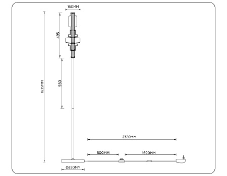 Торшер светодиодный High light LH53132