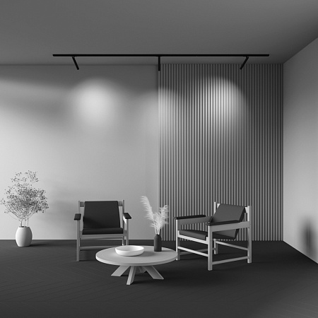 Трековый однофазный светодиодный светильник  Maytoni Unity Focus T TR141-1-6W3K-M-B