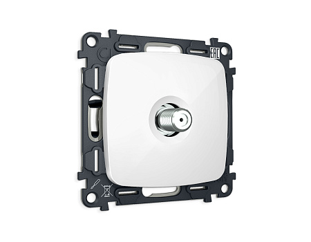 Комплект механизма TV розетки SAT 5-2400MHz 3.5dB Omega MO113050