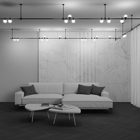 Трековый магнитный светодиодный светильник  Maytoni Flarity Luna TR149-1-5W3K-B