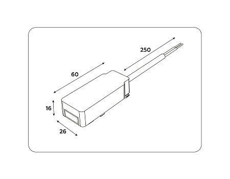 Ввод питания для шинопровода Magnetic Ultra Slim Ambrella light GV1262