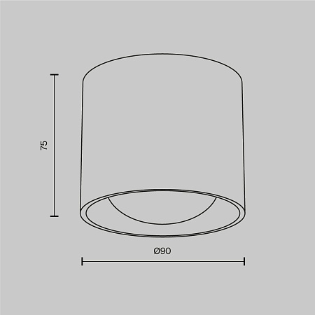 Светильник потолочный светодиодный Maytoni Lens C217CL-15W4K-W Светильник потолочный светодиодный Maytoni Lens C217CL-15W4K-W