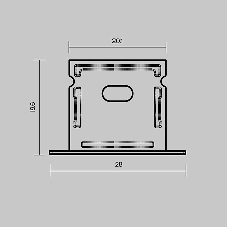 Комплект заглушек (для профиля 27×20) 2 шт., Maytoni ALM-2720-EC 642070