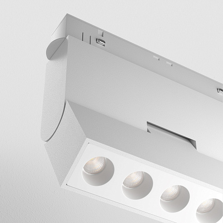 Трековый магнитный светодиодный светильник диммируемый Maytoni Exility Points TR033-4-6W3K-M-DS-W