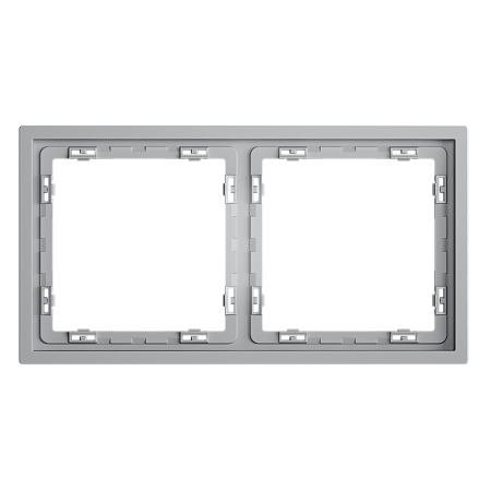 Рамка пластиковая на 2 поста Voltum S70 (серый) VLS100216