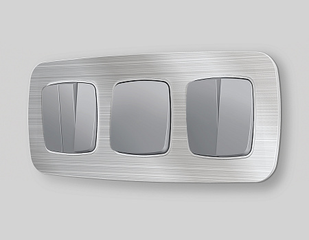 Комплект механизма 2-клавишного перекрестного выключателя 10A Omega MO503030 Комплект механизма 2-клавишного перекрестного выключателя 10A Omega MO503030