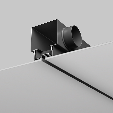 Диффузор с отражателем, линейный, ГКЛ 12,5 мм, черный, КСД тип 2 Maytoni Aero ARO-LD-G12-000002