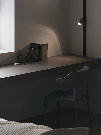 Трековый светильник для однофазного шинопровода Maytoni Unity Focus TR004-1-GU10-MG Трековый светильник для однофазного шинопровода Maytoni Unity Focus TR004-1-GU10-MG