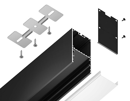 Профиль для ленты до 32мм 35*67мм ILLUMINATION GP3000BK
