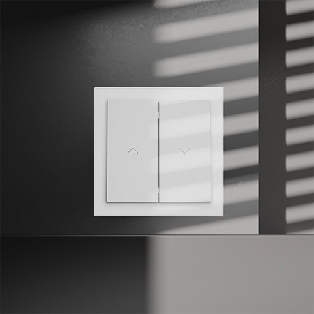 Выключатель двухклавишный встраиваемый для жалюзи 10А Voltum S70 (белый матовый) VLS020702 Выключатель двухклавишный встраиваемый для жалюзи 10А Voltum S70 (белый матовый) VLS020702