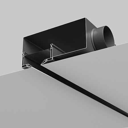 Диффузор с гексагональной сеткой, линейный, для натяжного потолка, черный, КСД тип 4 Maytoni Aero ARC-LD-SC-000014 Диффузор с гексагональной сеткой, линейный, для натяжного потолка, черный, КСД тип 4 Maytoni Aero ARC-LD-SC-000014