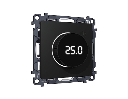 Комплект механизма терморегулятора с цифровым дисплеем с подсветкой и датчиком для теплого пола 16A-250V Ambrella Volt Alfa MA805810 Комплект механизма терморегулятора с цифровым дисплеем с подсветкой и датчиком для теплого пола 16A-250V Ambrella Volt Alfa MA805810