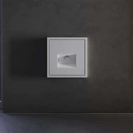 Накладка для розетки компьютерной RJ45 кат.6 Voltum S70 (серый) VLS001316