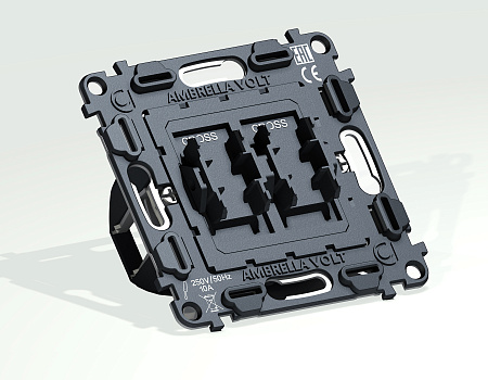 Механизм 2-клавишного перекрестного выключателя 10A-250V VM VM125