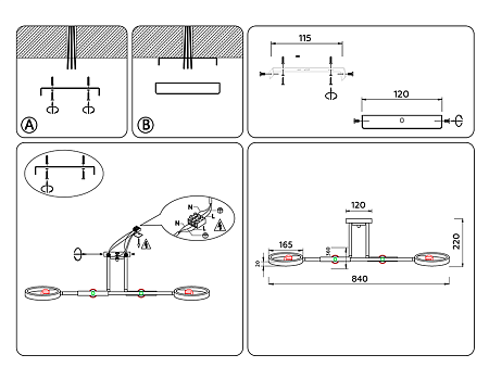 Люстра потолочная TR TR8247