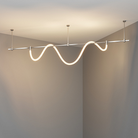 Трековый однофазный магнитный светодиодный светильник Maytoni Flarity Tau TR154-1-27W3K-PT