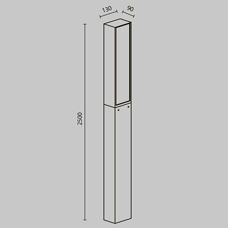Уличный ландшафтный светодиодный светильник Maytoni Blitz O470FL-L40GF3K Уличный ландшафтный светодиодный светильник Maytoni Blitz O470FL-L40GF3K