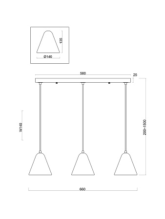 Светильник подвесной Freya Falke Market FR8004PL-03WG Светильник подвесной Freya Falke Market FR8004PL-03WG
