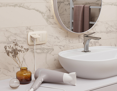 Комплект механизма 2-клавишного перекрестного выключателя 10A Omega MO303030