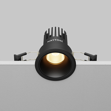 Светильник встраиваемый светодиодный Maytoni Dip DL115-10W-2.7K-B