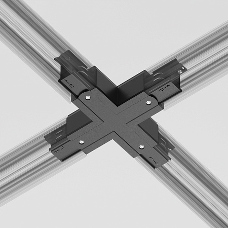 Коннектор Х-образный для трехфазного шинопровода Maytoni Trinity Accessorises TRA005CX-31B Коннектор Х-образный для трехфазного шинопровода Maytoni Trinity Accessorises TRA005CX-31B